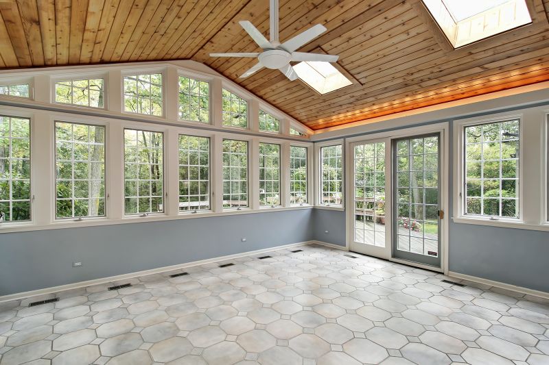Glass Installation in Sunroom